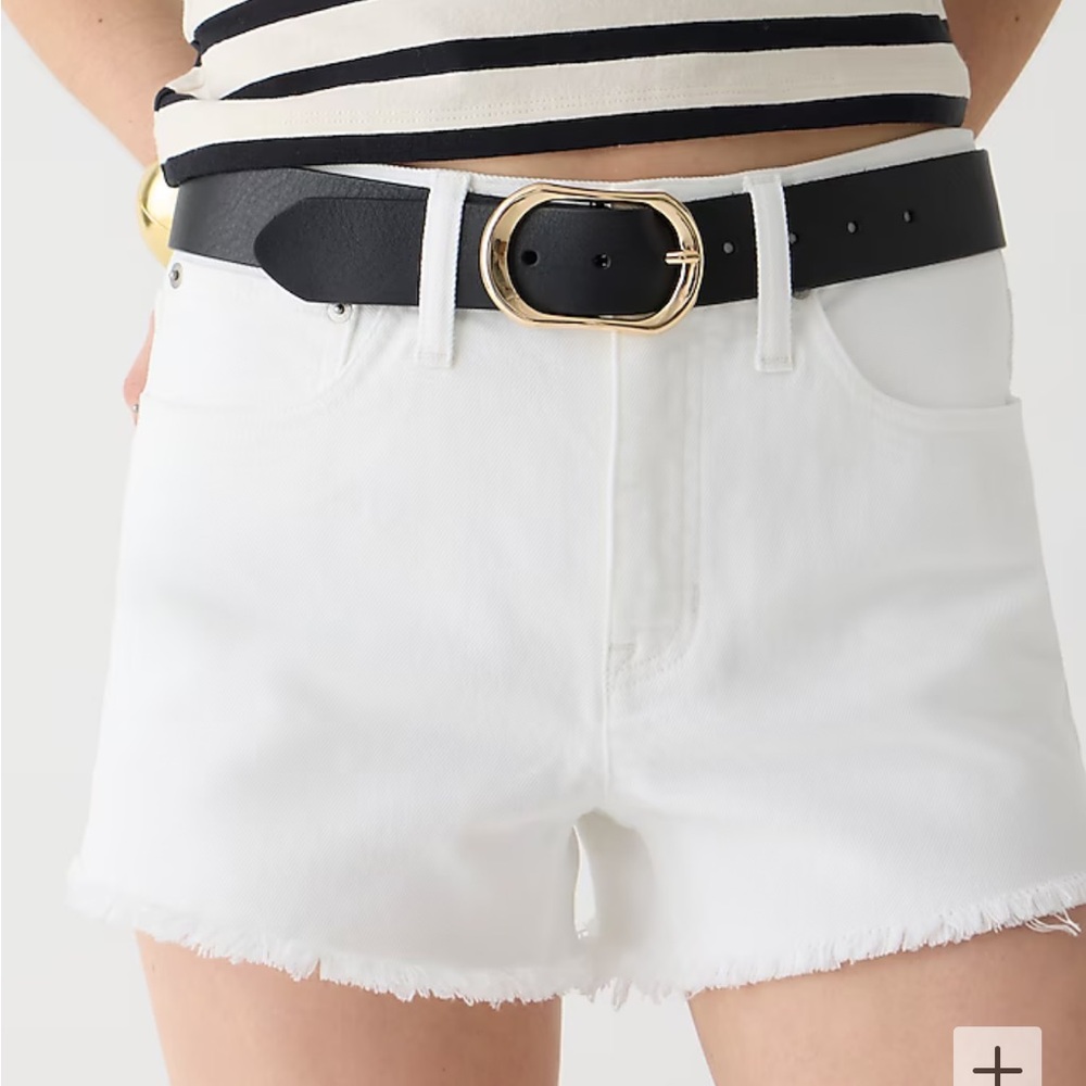 NWT J.Crew Relaxed Denim Shorts in White